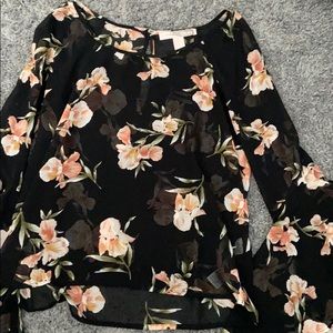 Sheer floral top